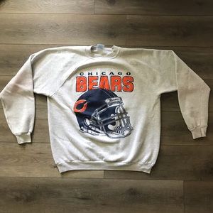 VTG Chicago Bears Helmet Crewneck Sweatshirt
